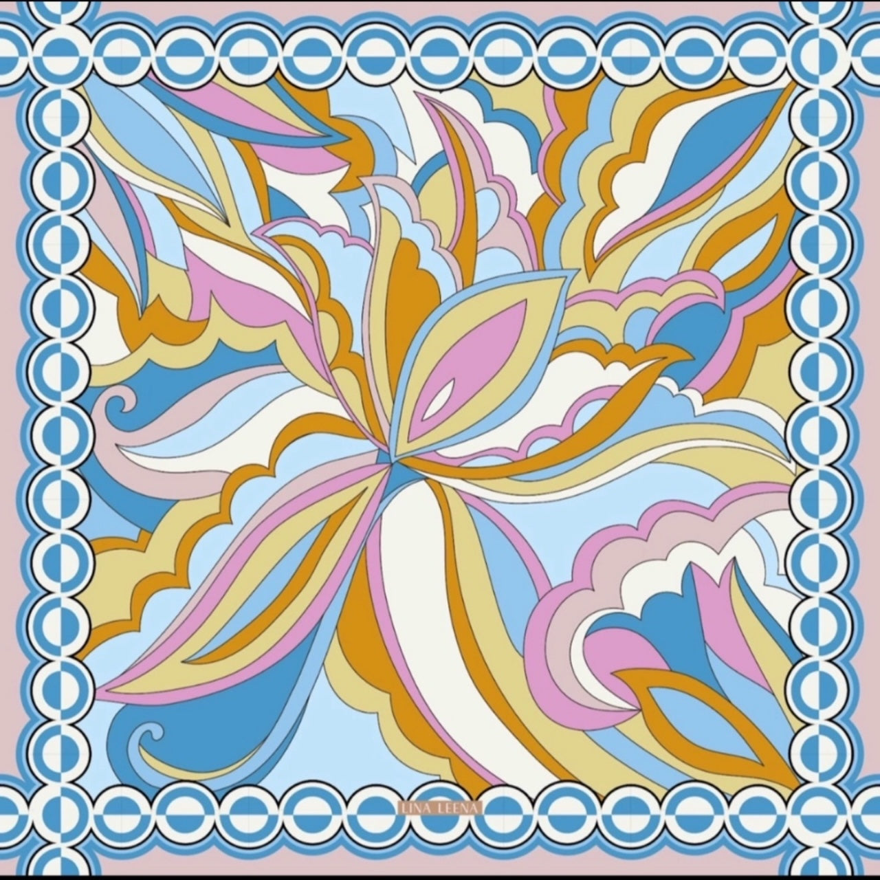 Spring 25' Silk Scarf